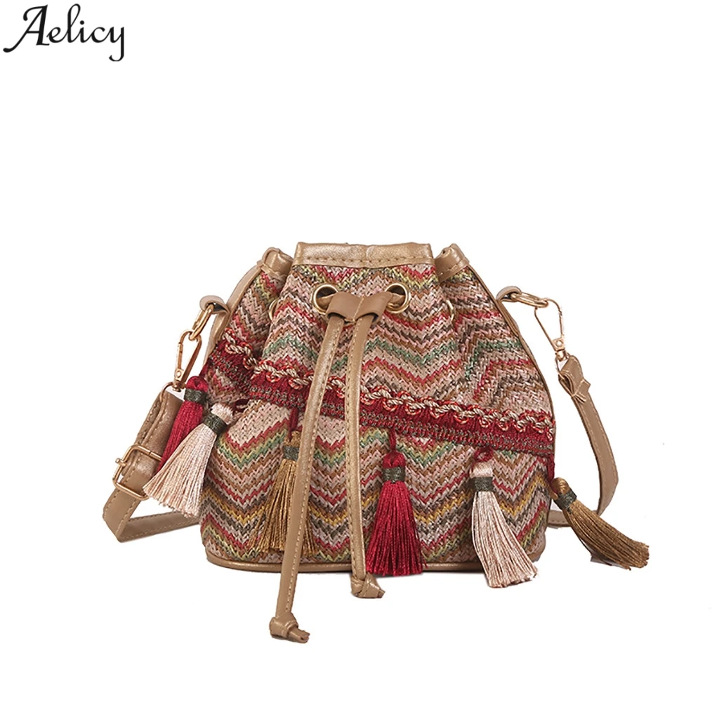 Aelicy Women Fashion Vintage Style Solid Straw String Bucket Bag Lady Stylish Shoulder Bag Hot Sales Leisure Messenger Bag
Aelicy Women Fashion Vintage Style Solid Straw String Bucket Bag Lady Stylish Shoulder Bag Hot Sales Leisure Messenger Bag