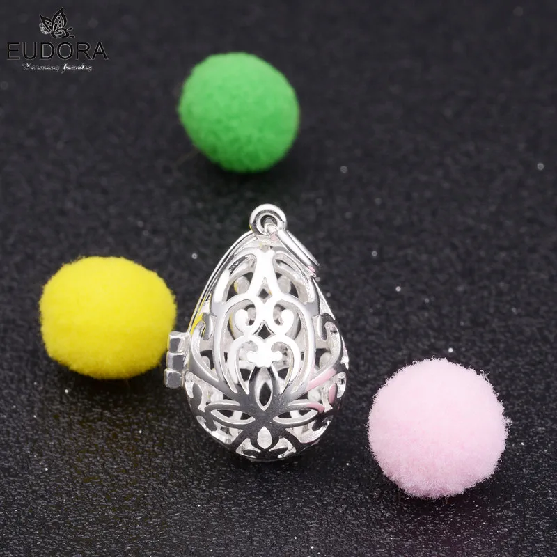 Eudora Harmony Bola Cage 12mm Water Drop Small Aroma Locket Angel Caller Diffuser Maternity Pregnancy Necklace with Pompon Ball
Eudora Harmony Bola Cage 12mm Water Drop Small Aroma Locket Angel Caller Diffuser Maternity Pregnancy Necklace with Pompon Ball