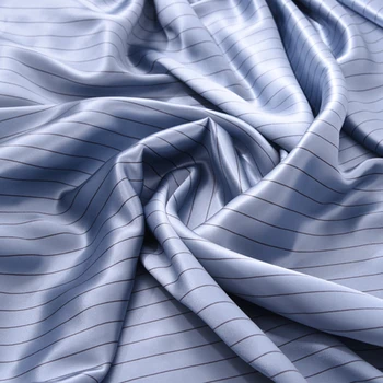 140CM Wide 19MM Blue Stripe Print Silk Crepe Plain Fabric for Summer and Spring Dress Shirt Clothes Pant H555
140CM Wide 19MM Blue Stripe Print Silk Crepe Plain Fabric for Summer and Spring Dress Shirt Clothes Pant H555