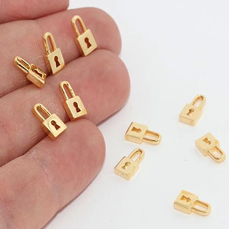 10pc raw brass 24K Gold Plated Mini Lock t -(Nickel Free and Lead Free).5x10mm MTE131
10pc raw brass 24K Gold Plated Mini Lock t -(Nickel Free and Lead Free).5x10mm MTE131