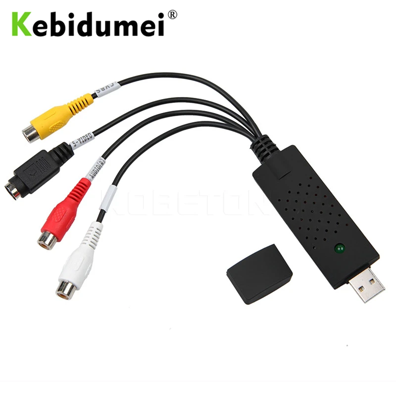 Kebidumei USB-видеоколпачок для устройств USB 2 0 легко закрывается видео ТВ DVD VHS DVR крышка