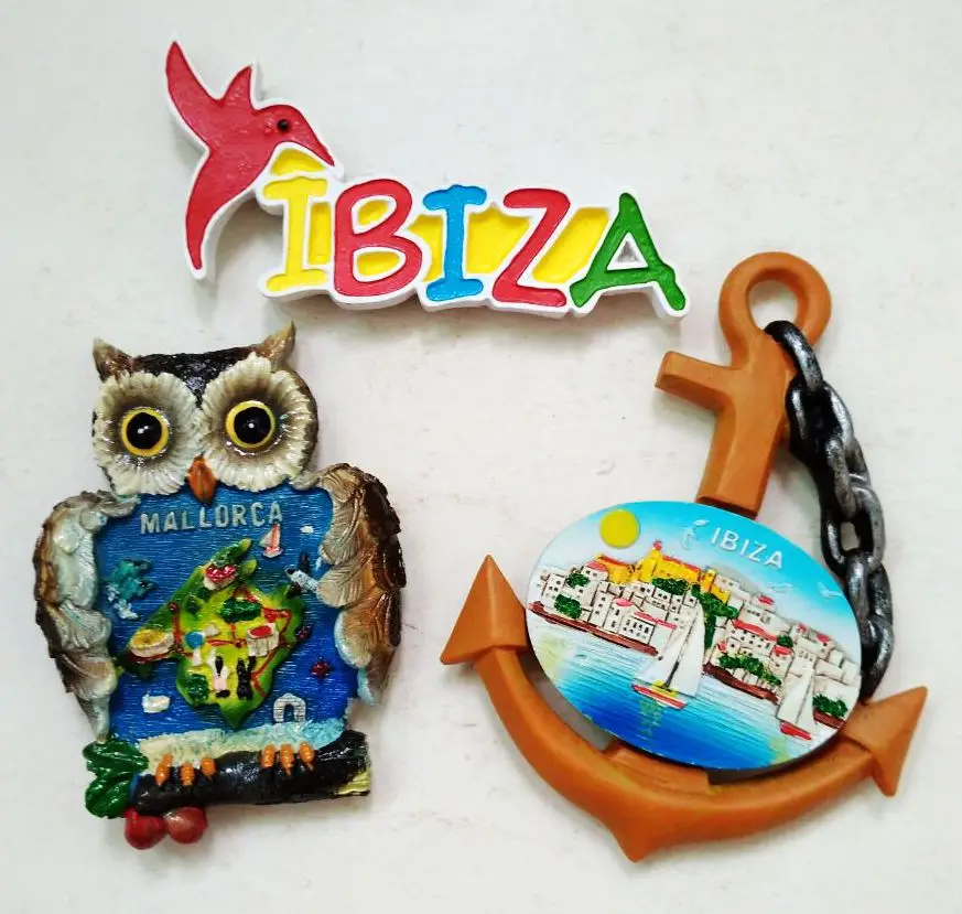 Hand-painted Spain Ibiza Letter 3D Fridge Magnets Tourism Souvenirs Refrigerator Magnetic Sticker Home Decortion
Hand-painted Spain Ibiza Letter 3D Fridge Magnets Tourism Souvenirs Refrigerator Magnetic Sticker Home Decortion