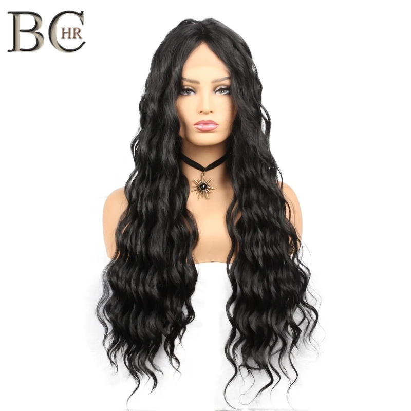 BCHR Long Wave 13*4 Synthetic Lace Front Wigs Natural Black Middle Part Heat Resistant Fiber Lace Wig for women
BCHR Long Wave 13*4 Synthetic Lace Front Wigs Natural Black Middle Part Heat Resistant Fiber Lace Wig for women