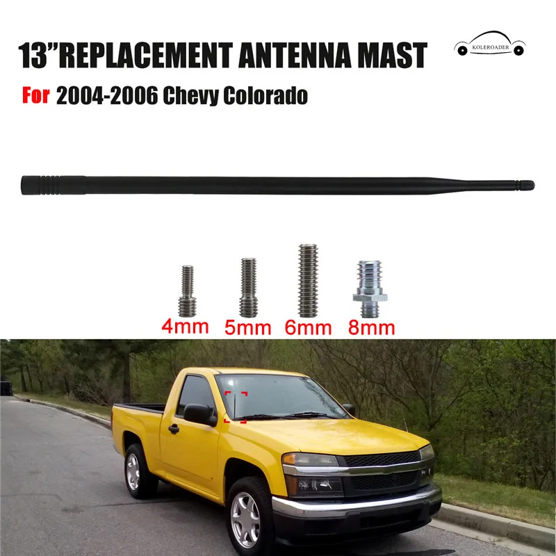 AM FM Signal Antenna Amplifier Antena Radio Aerial Mast For Chevy Chevrolet Colorado 2004- 2006 13'' Rubber Antenne KOLEROADER /
AM FM Signal Antenna Amplifier Antena Radio Aerial Mast For Chevy Chevrolet Colorado 2004- 2006 13'' Rubber Antenne KOLEROADER /