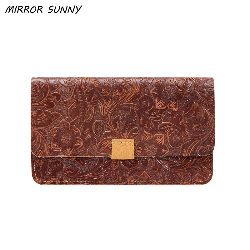 MIRROR SUNNY Retro Genuine Leather Women Long Wallet First Layer Cowhide Long Design Female Handbag Clutch Wallet Lady Purse
MIRROR SUNNY Retro Genuine Leather Women Long Wallet First Layer Cowhide Long Design Female Handbag Clutch Wallet Lady Purse