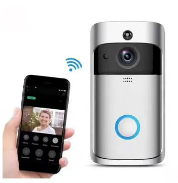 WiFi Smart Wireless Security DoorBell 720P Visual Intercom Recording Video Door Night Vision Built-in with Doorbell
WiFi Smart Wireless Security DoorBell 720P Visual Intercom Recording Video Door Night Vision Built-in with Doorbell