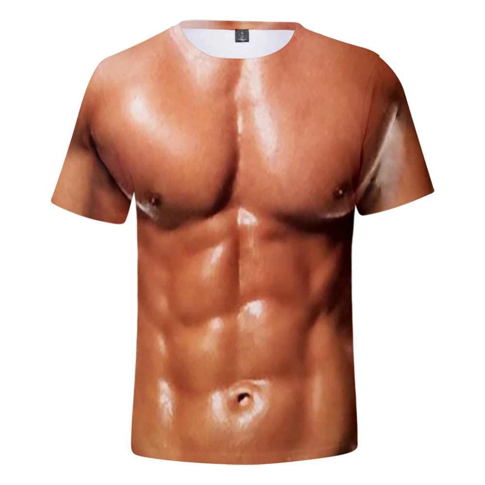 Cosplay Muscle t shirt Short Sleeve Men Cool Tops Fake pectorales halloween costume streetwear Tee Shirts Tshirt Abdominal Male
Cosplay Muscle t shirt Short Sleeve Men Cool Tops Fake pectorales halloween costume streetwear Tee Shirts Tshirt Abdominal Male