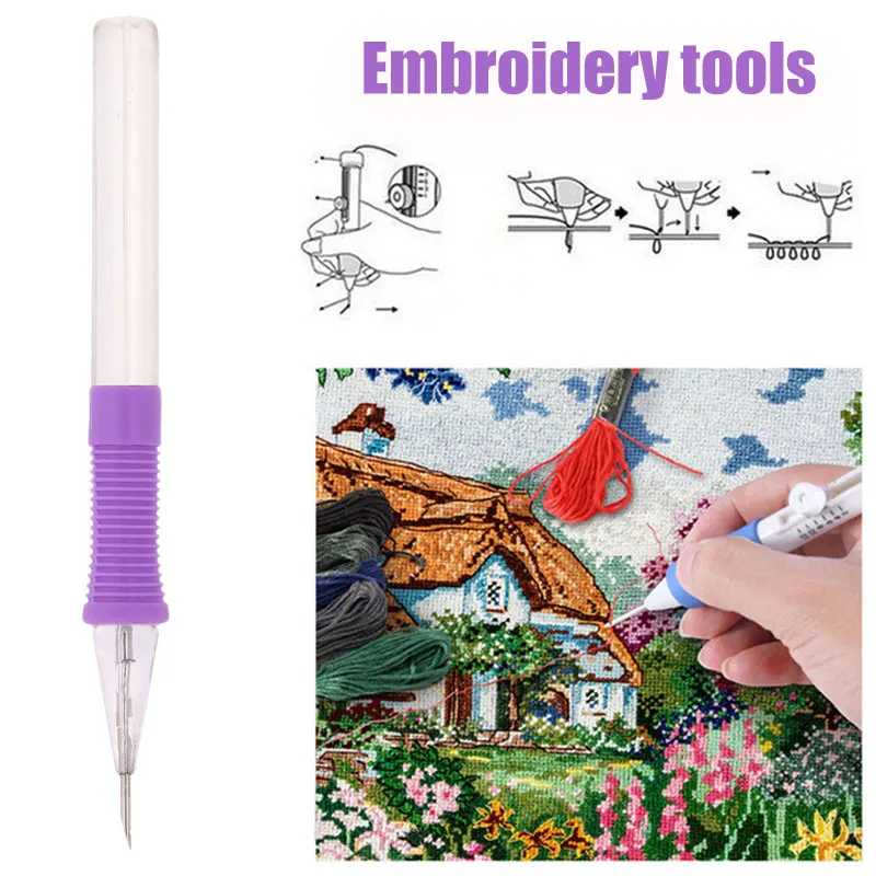Magic Embroidery Pen Embroidery Tool Plastic Durable Punch Needle Yarn Diy Convenient Painting Linens Picture Cross Stitch
Magic Embroidery Pen Embroidery Tool Plastic Durable Punch Needle Yarn Diy Convenient Painting Linens Picture Cross Stitch