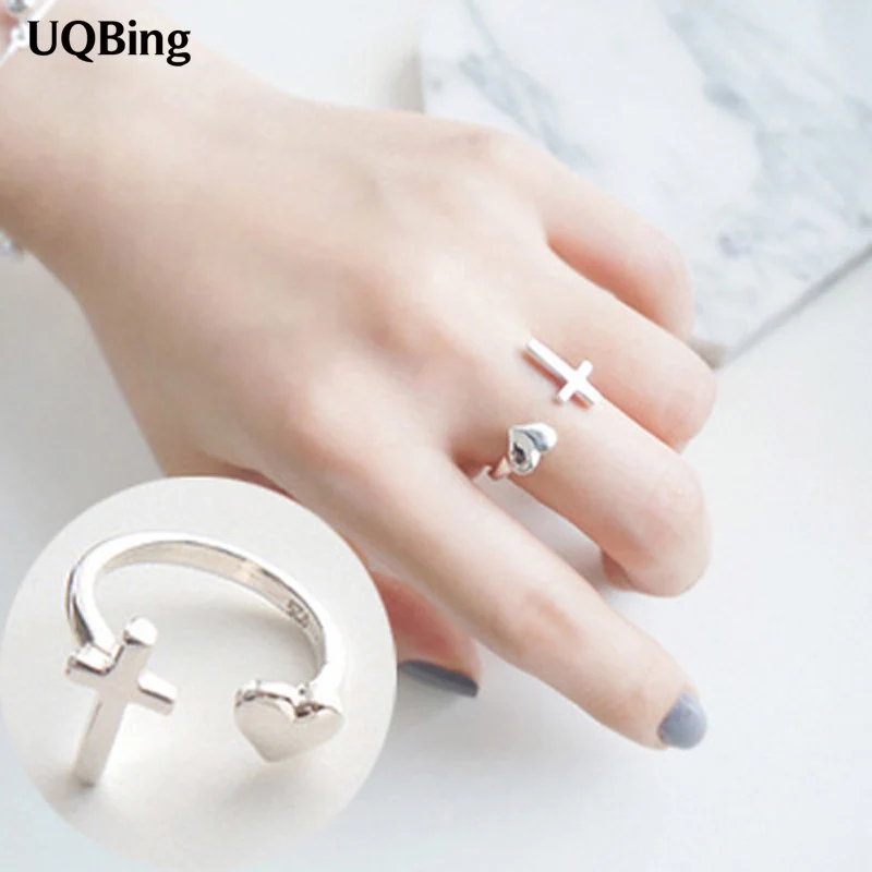 Free Shipping Heart With Cross 925 Silver Sterling Ring For Women Jewelry Finger Ring For Party Birthday Gift
Free Shipping Heart With Cross 925 Silver Sterling Ring For Women Jewelry Finger Ring For Party Birthday Gift