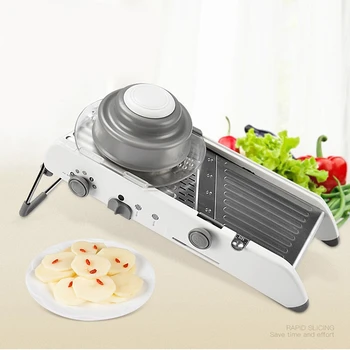 Slicer Manual Vegetable Cutter Professional Grater With Adjustable Stainless Steel Blades Vegetable Kitchen Tool
Slicer Manual Vegetable Cutter Professional Grater With Adjustable Stainless Steel Blades Vegetable Kitchen Tool