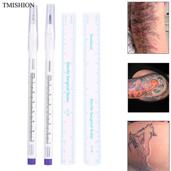 2 Sets Surgical Tattoo Skin Marker Pen + Measure Ruler Microblading Piercing Body Art Position Tools Permanent Makeup Supplies
2 Sets Surgical Tattoo Skin Marker Pen + Measure Ruler Microblading Piercing Body Art Position Tools Permanent Makeup Supplies