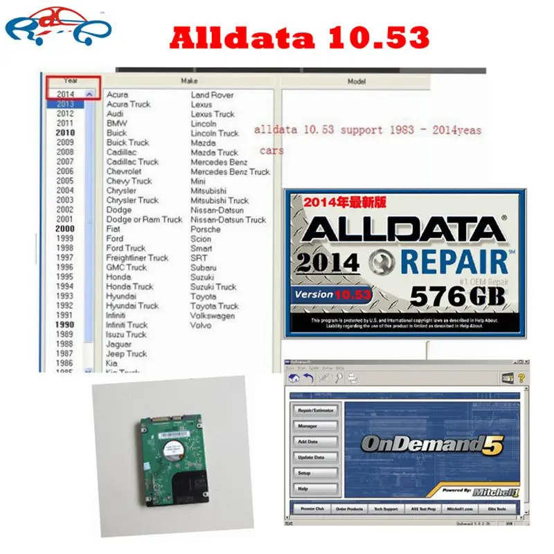 Alldata Car Software All data 10.53 fit win7 win8 for cars and truck mitchell software mitchell on demand in 750gb hdd
Alldata Car Software All data 10.53 fit win7 win8 for cars and truck mitchell software mitchell on demand in 750gb hdd