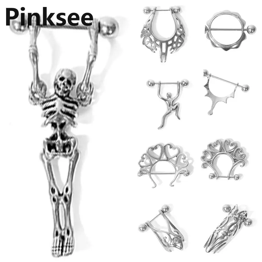 316L Surgical Steel Nipple Rings Piercing 1PC Skull Butterfly Flower Shape Body Belly Barbell Breast Buckle 15 styles
316L Surgical Steel Nipple Rings Piercing 1PC Skull Butterfly Flower Shape Body Belly Barbell Breast Buckle 15 styles