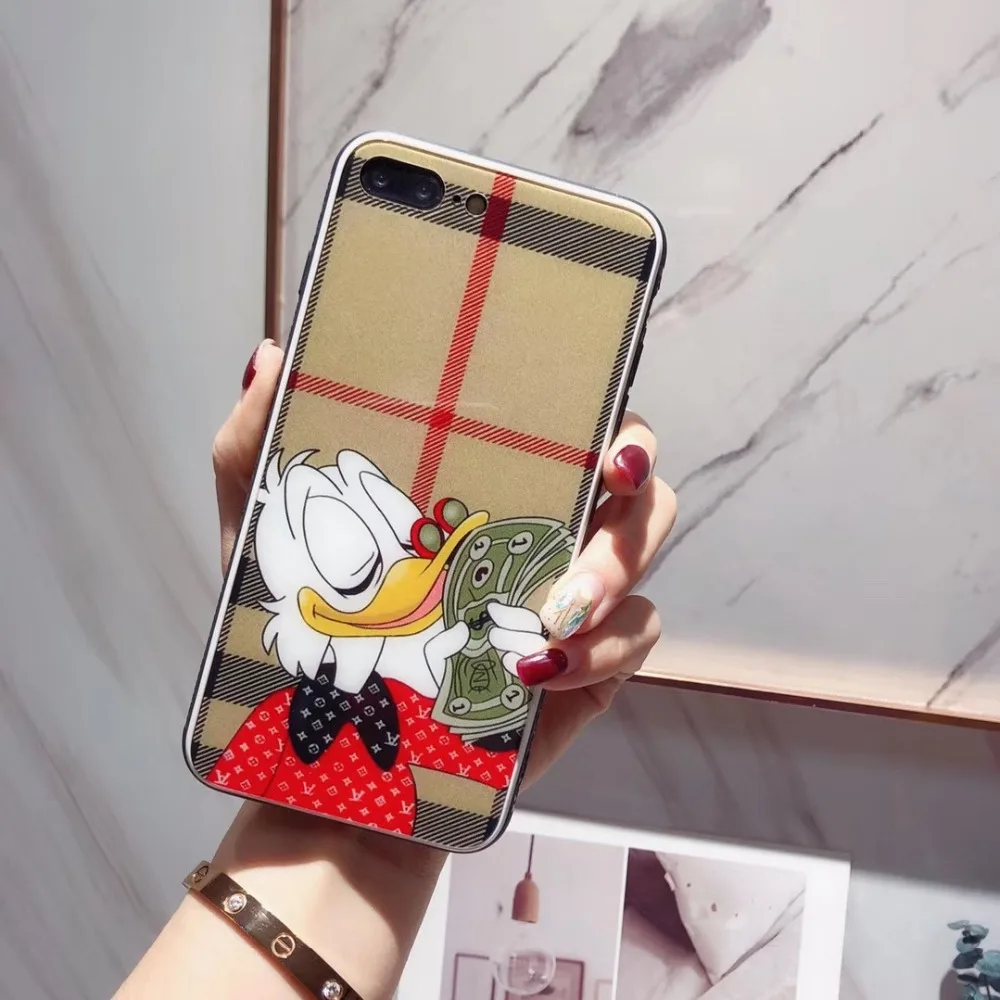 Disneys Mickey Mouse Donald Duck Duffy Cartoon Phone Case For iphone 7plus 8plus X XR XS MAX Cases Glass Full package Cases
Disneys Mickey Mouse Donald Duck Duffy Cartoon Phone Case For iphone 7plus 8plus X XR XS MAX Cases Glass Full package Cases