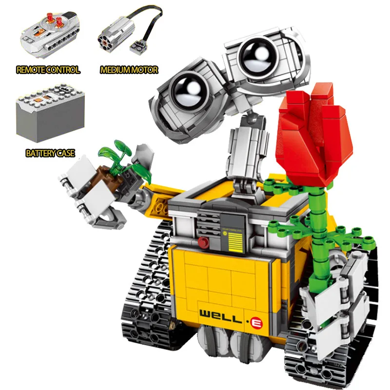 Remote Control WALL E Robot Gifts Building Blocks Bricks DIY RC Toys Compatible with Legoingly Technic
Remote Control WALL E Robot Gifts Building Blocks Bricks DIY RC Toys Compatible with Legoingly Technic