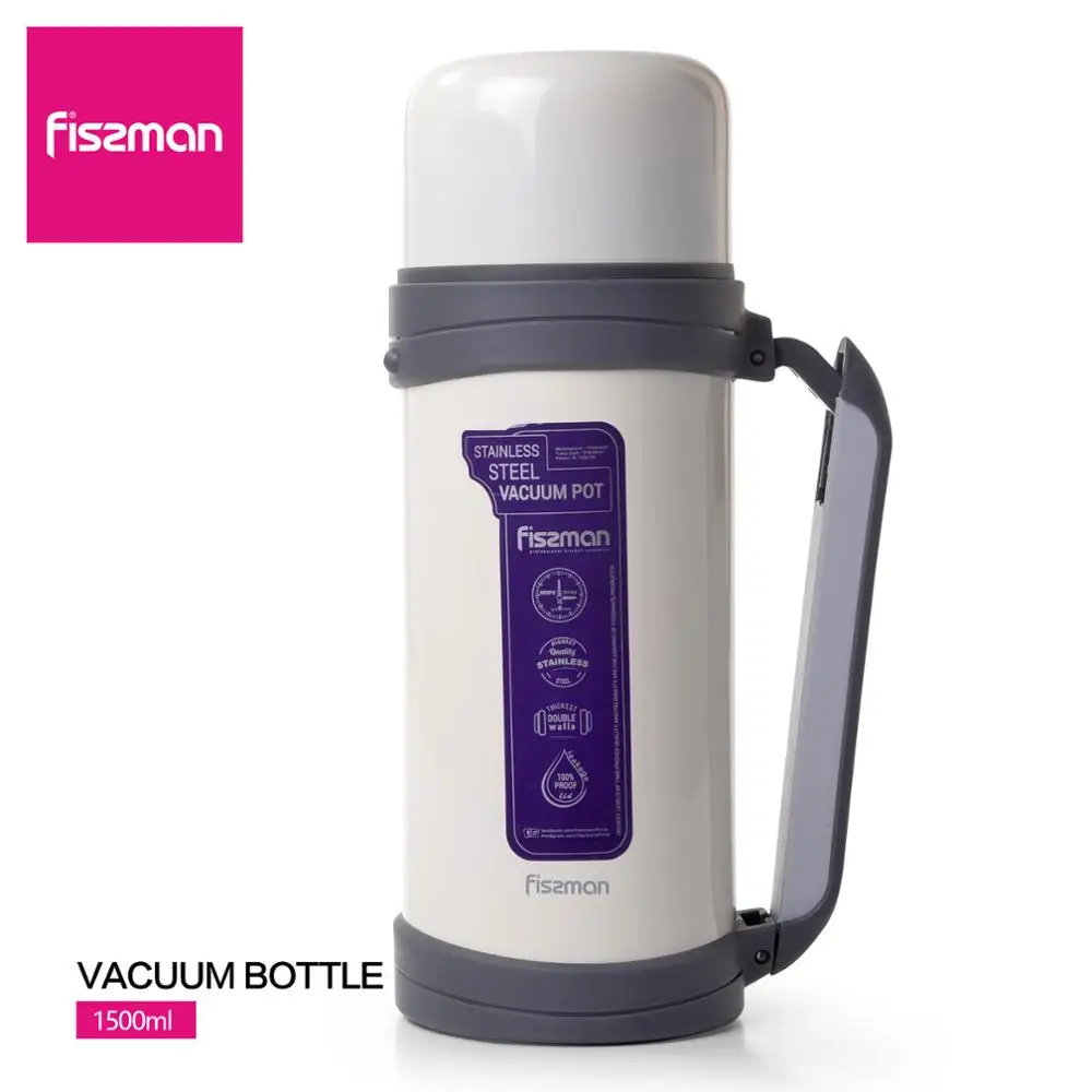 FISSMAN 1500ML Vacuum Bottle Double Wall Stainless Steel Outdoor Thermos Portable Insulated Cup 
FISSMAN 1500ML Vacuum Bottle Double Wall Stainless Steel Outdoor Thermos Portable Insulated Cup