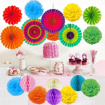 19pcs/set Window Ceiling Decoration Paper Flower Ball Honeycomb Ball Paper Fan Flower Set For Wedding Birthday Party
19pcs/set Window Ceiling Decoration Paper Flower Ball Honeycomb Ball Paper Fan Flower Set For Wedding Birthday Party