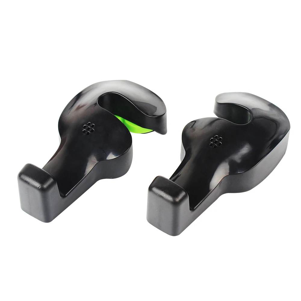 LEEPEE 2pcs Car Seat Back Hooks Bag Hanger Holder Universal Organizer Automobiles Headrest Mount Storage Hooks Clips