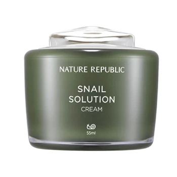 

Nature Republic Snail Solution Cream 55ml Anti Wrinkle Snail Cream Acne Treatment Facial Skin Care Moisturizer Repair Face Cream