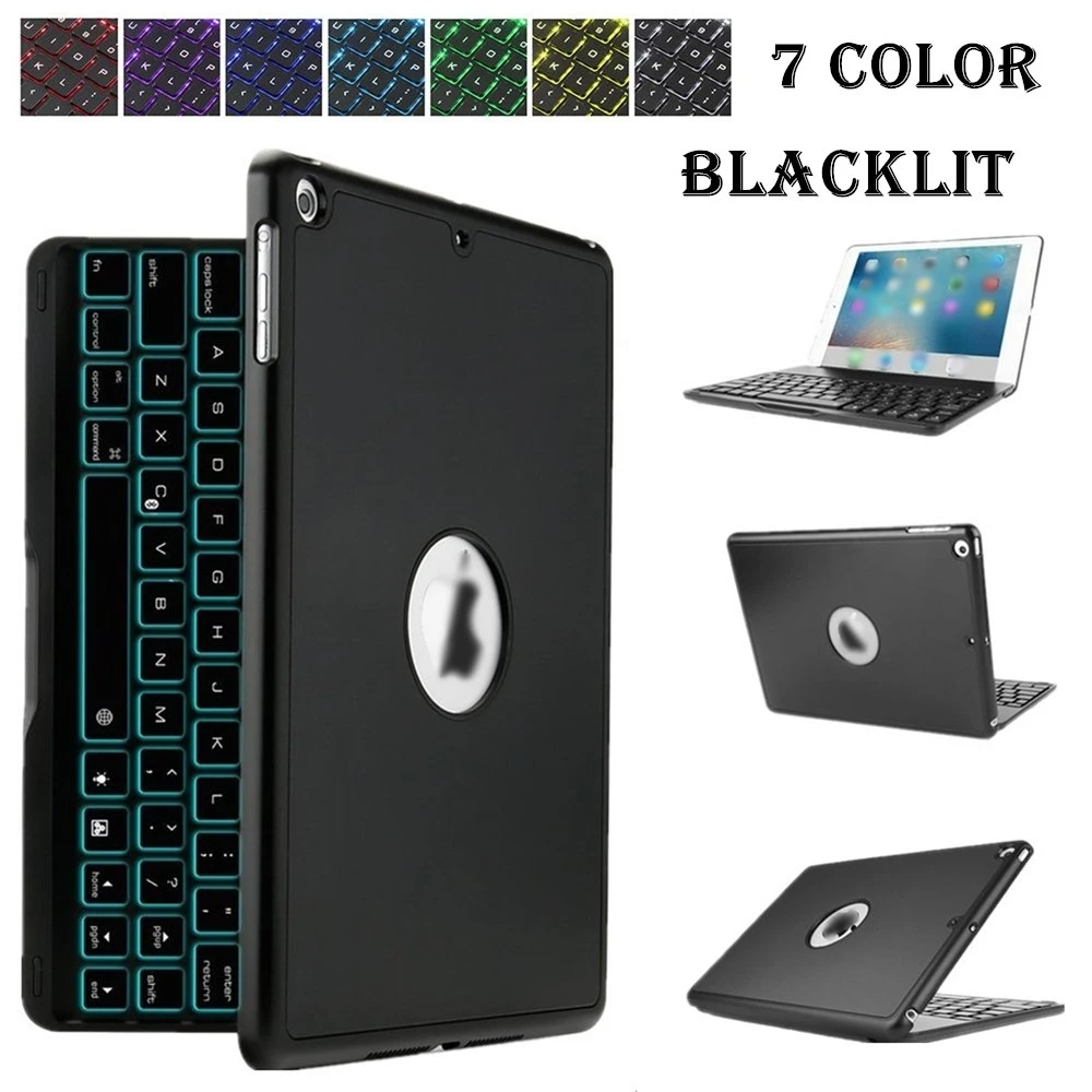 ANIMUSS for iPad 5th/6th Gen 9.7 Case Keyboard, Wilress Bluetooth/7 Color Backlit/Smart Sleep-Awake/Folio Hard Back Cover
ANIMUSS for iPad 5th/6th Gen 9.7 Case Keyboard, Wilress Bluetooth/7 Color Backlit/Smart Sleep-Awake/Folio Hard Back Cover