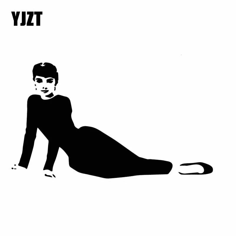 Фото YJZT 15 8 см * 9 1 Одри Хепбёрн искусство Знаменитости элегантная виниловая наклейка