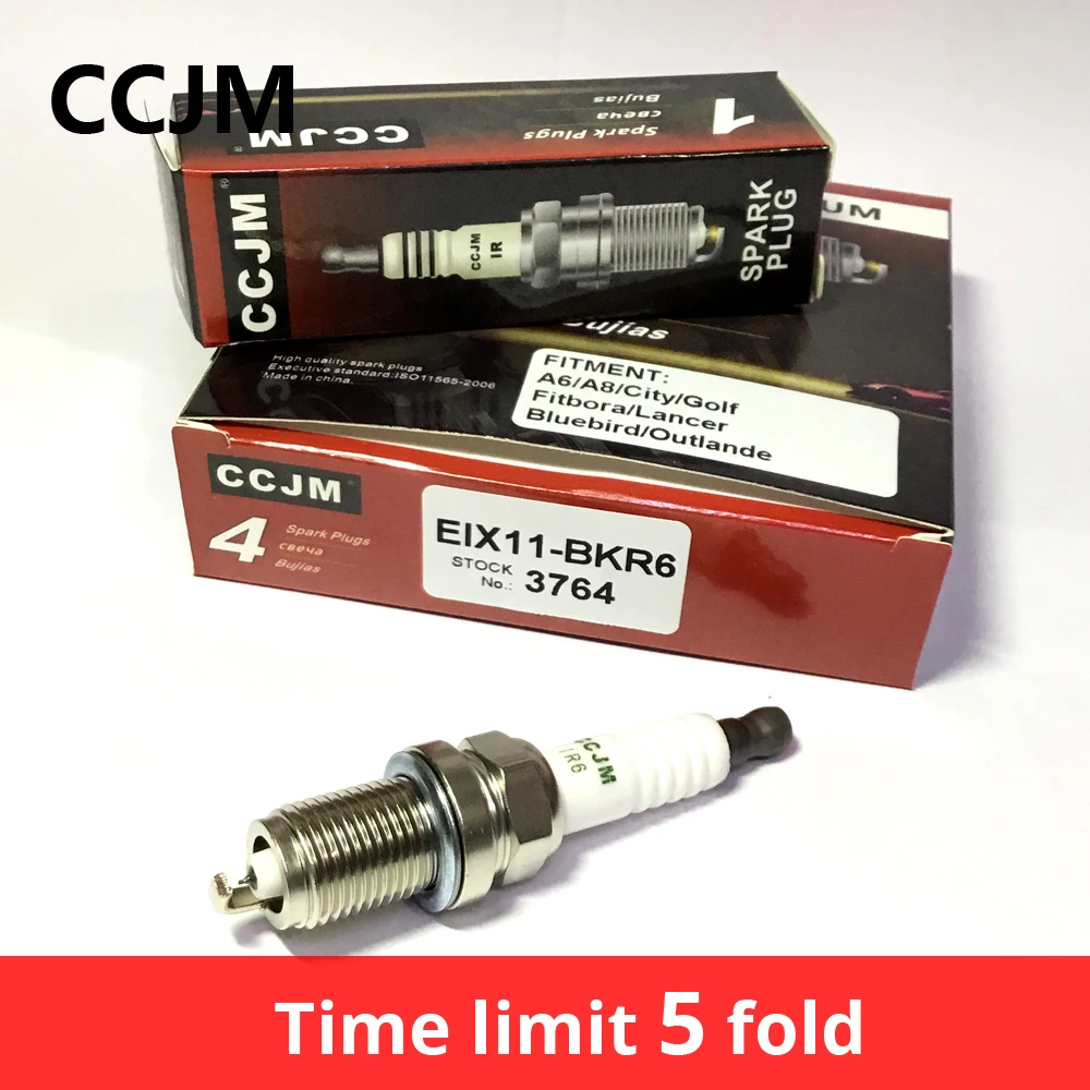 iridium candle spark plug 4pcs/lot eix11-bkr6 3764 original car for a3 a4 a5 q5 eos jetta ik20 ik16 BKR6EIX-11 CCJM 5304
iridium candle spark plug 4pcs/lot eix11-bkr6 3764 original car for a3 a4 a5 q5 eos jetta ik20 ik16 BKR6EIX-11 CCJM 5304