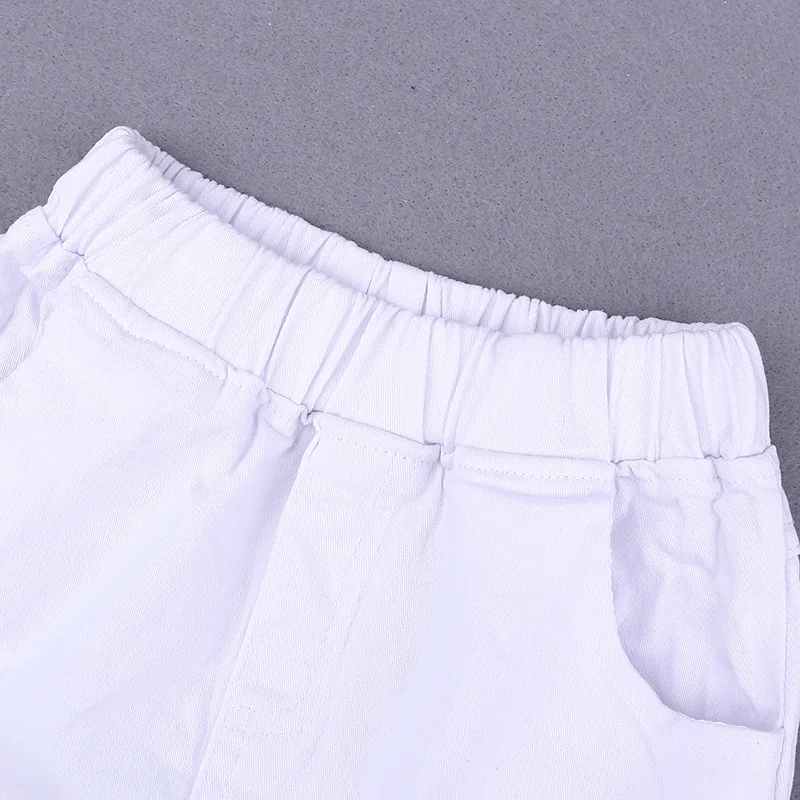2018 Kids Outfit Fashion Children Clothing Sets Summer Girls Suit Off Shoulder Tops Denim Shorts Hairband 3Pcs Baby Girl Clothes (10)