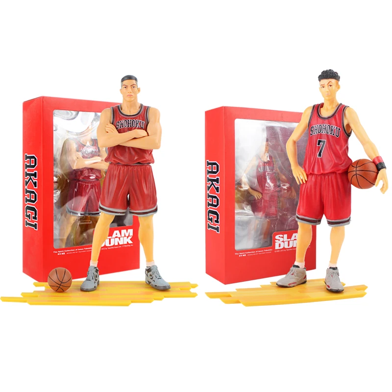 SLAM DUNK Action Figures Shohoku Basketball Miyagi Ryota Akagi Takenori Captain Player Anime Model Toys
SLAM DUNK Action Figures Shohoku Basketball Miyagi Ryota Akagi Takenori Captain Player Anime Model Toys