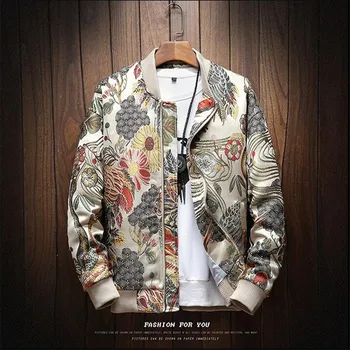 Autumn New Japanese Embroidery Men Slim Jacket Coat Hip Hop Streetwear Jacket Coat Bomber Jacket 2019 Men high quality Outwear
Autumn New Japanese Embroidery Men Slim Jacket Coat Hip Hop Streetwear Jacket Coat Bomber Jacket 2019 Men high quality Outwear