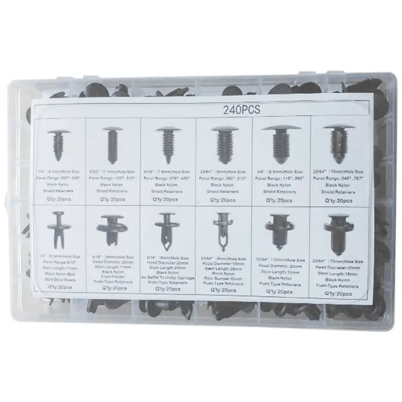 240Pcs Car Auto Body Clips Interior Assortment Set With Pliers Tool Rivets For Lotus Elise Europa S Evora Exige Screws Kit 
240Pcs Car Auto Body Clips Interior Assortment Set With Pliers Tool Rivets For Lotus Elise Europa S Evora Exige Screws Kit