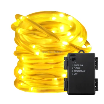 Battery Powered String Lights, 5 Modes Timer 5M 10M LED Rope Lights Waterproof PVC Tube For Christmas Holiday Outdoor Decoration
Battery Powered String Lights, 5 Modes Timer 5M 10M LED Rope Lights Waterproof PVC Tube For Christmas Holiday Outdoor Decoration