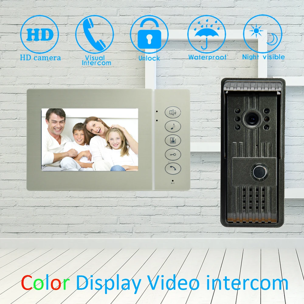 (1 Set) 4 inch LCD Monitor Aluminium Alloy Surface mounted Video Door Phone Waterproof Outdoor unit HD Camera Night vision
(1 Set) 4 inch LCD Monitor Aluminium Alloy Surface mounted Video Door Phone Waterproof Outdoor unit HD Camera Night vision
