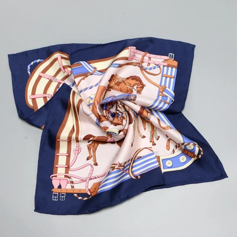 Horses Print Small Square 100% Silk Scarf Neckerchief Bandana High Quality Hand Rolled Edges Women's Gifts
Horses Print Small Square 100% Silk Scarf Neckerchief Bandana High Quality Hand Rolled Edges Women's Gifts