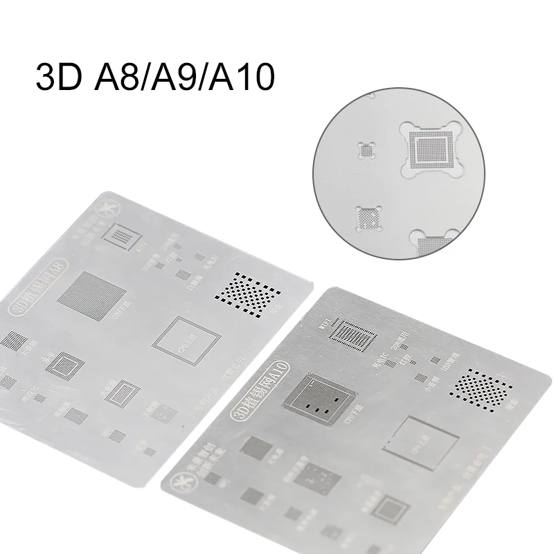 Трафарет UANME Mi jing 3D BGA для A8 6G 6P A9 6S 6SP A10 7 7P A11 8 8P A12 XS/XR XSMaX | Инструменты