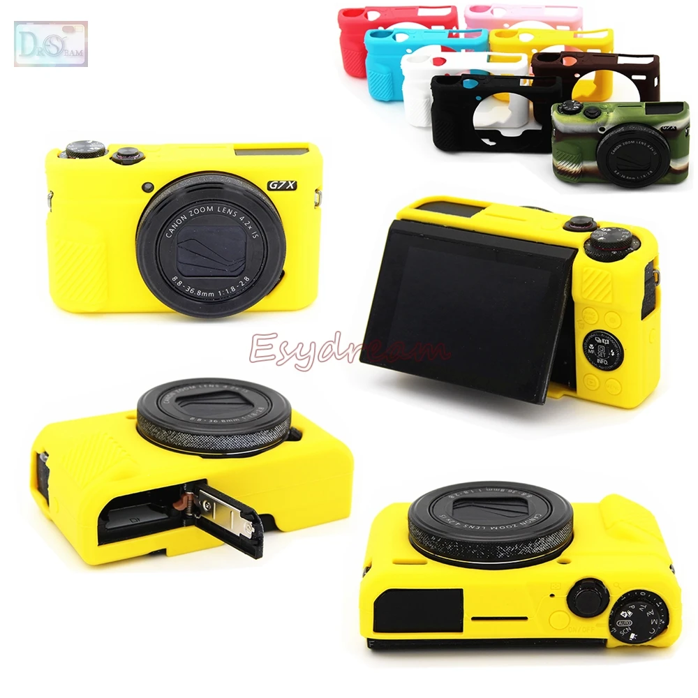 Rubber Silicon Case Body Cover Protector Soft Frame Housign for Canon G7X Mark 2 G7X II G7X2 G7XII Camera
Rubber Silicon Case Body Cover Protector Soft Frame Housign for Canon G7X Mark 2 G7X II G7X2 G7XII Camera