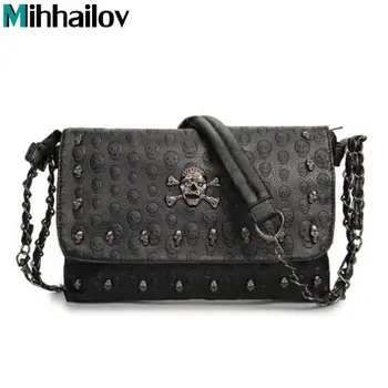 Vintage Fashion Skull Women Messenger Bag Rivet Envelope Mini Clutch Bags Envelope Crossbody Punk Shoulder Bag Sac A Main XS-185
Vintage Fashion Skull Women Messenger Bag Rivet Envelope Mini Clutch Bags Envelope Crossbody Punk Shoulder Bag Sac A Main XS-185
