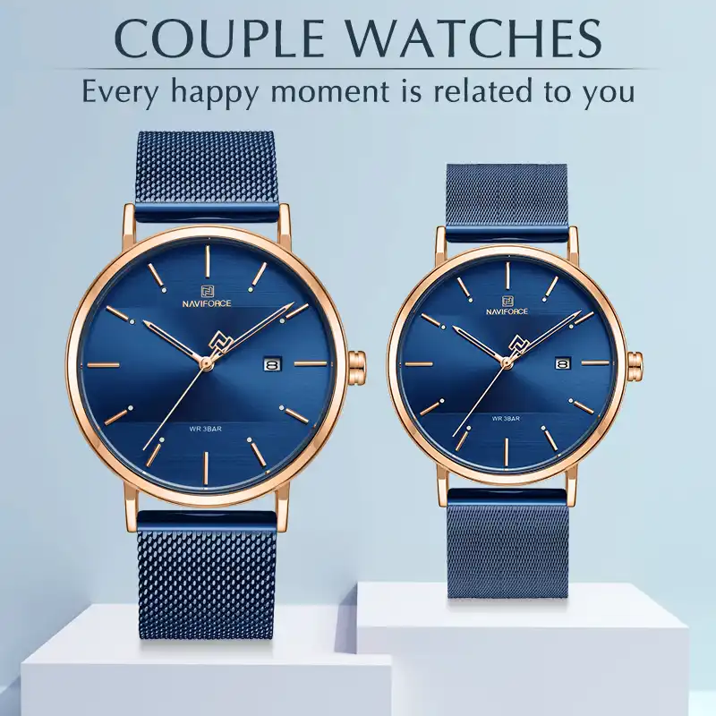 brand mens watches quartz simple men women set watch waterproof