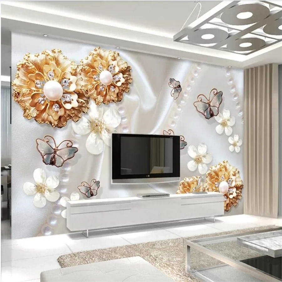 Custom wallpaper 3d murals gold jewelry flower butterfly 3d TV background wall living room bedroom wallpaper 3d papel de parede
Custom wallpaper 3d murals gold jewelry flower butterfly 3d TV background wall living room bedroom wallpaper 3d papel de parede