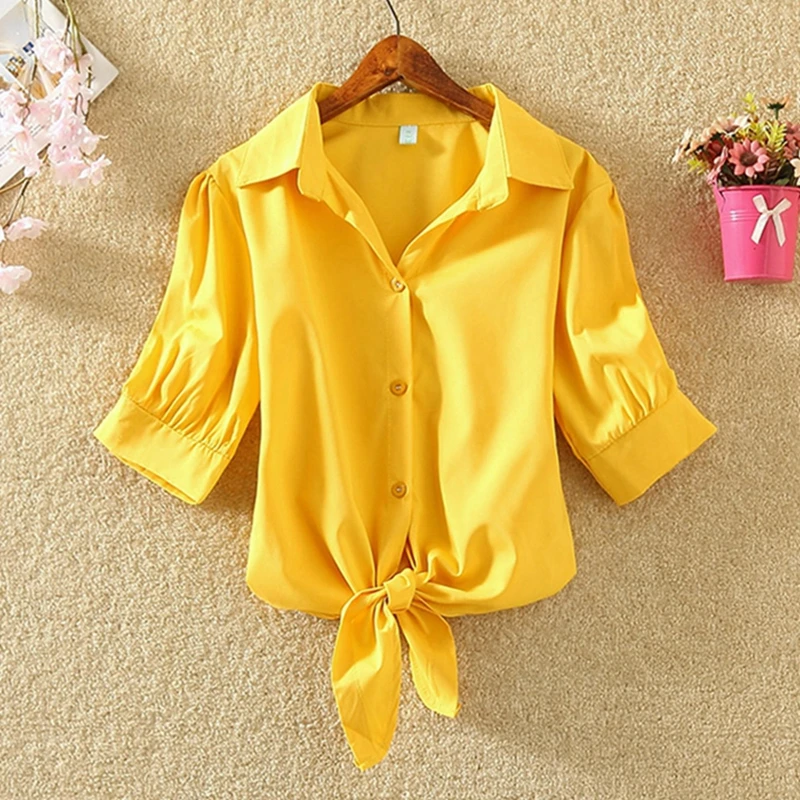 New Women's Shirt 2019 Summer Blouse Short Sleeve Woman White Shirt Femme Shirts Casual Tops Loose Beach Office Blusas Femininas
New Women's Shirt 2019 Summer Blouse Short Sleeve Woman White Shirt Femme Shirts Casual Tops Loose Beach Office Blusas Femininas