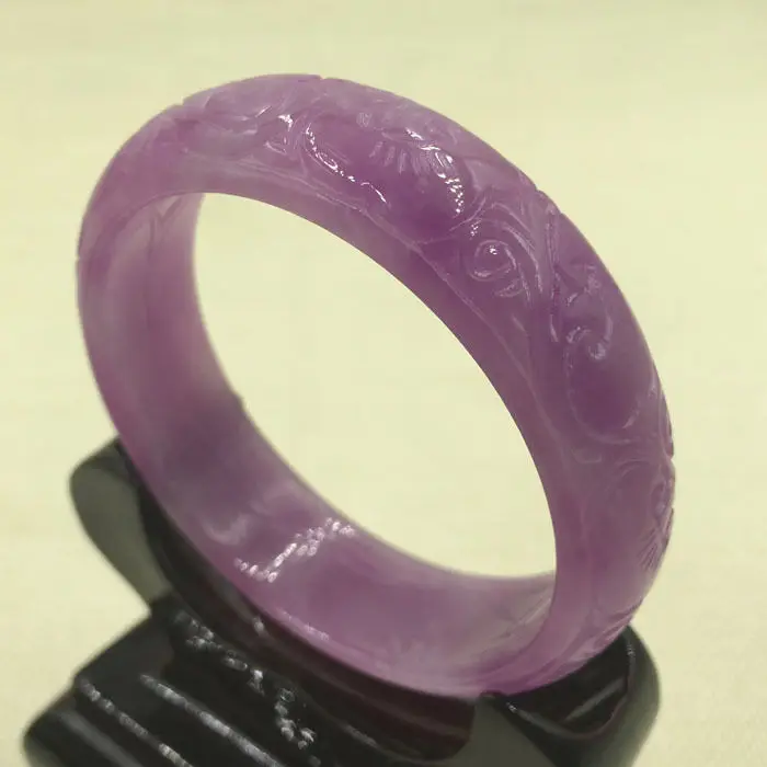 A-1890 Chinese Hand-carved Lavende Purple Jadeite Jade Gems Bangle Bracelet 57mm 28% 10.13
A-1890 Chinese Hand-carved Lavende Purple Jadeite Jade Gems Bangle Bracelet 57mm 28% 10.13