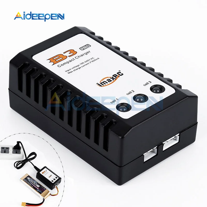 iMaxRC iMax B3 Pro Compact 2S 3S Lipo Balance Battery LED Power Supply Charger EU/US Plug AC 100-240V 850mA For RC Helicopter
iMaxRC iMax B3 Pro Compact 2S 3S Lipo Balance Battery LED Power Supply Charger EU/US Plug AC 100-240V 850mA For RC Helicopter