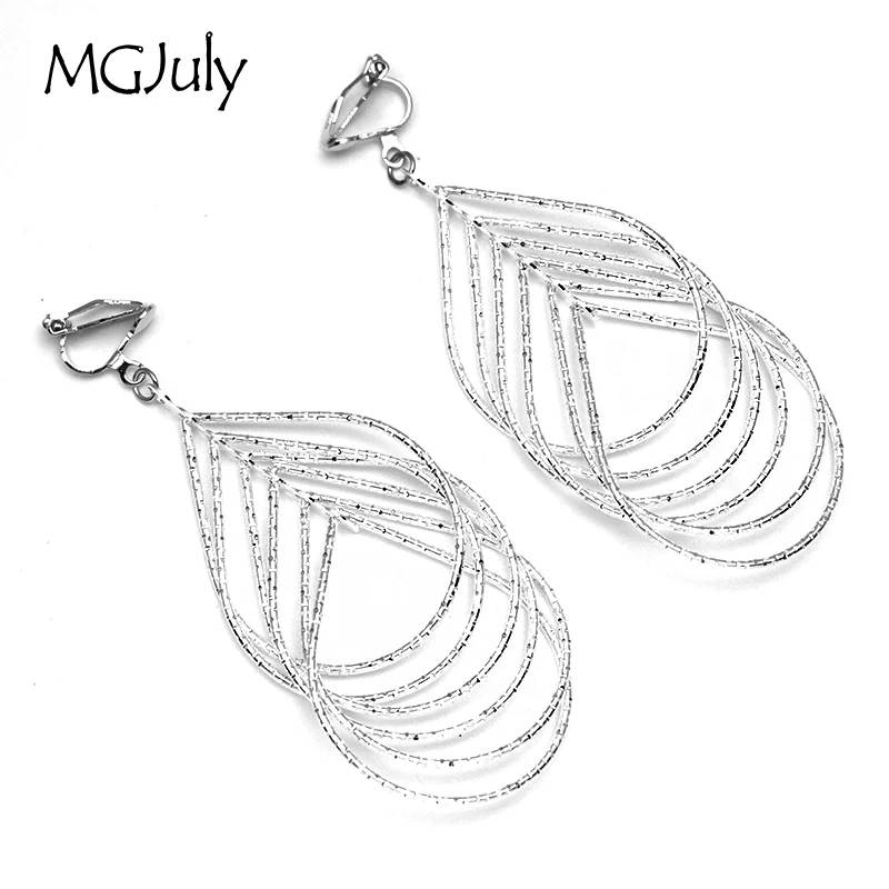 Geometry Water droplets Earring Non Pierced Ear Clips Multi-Layer Metal Clip Earrings Without Piercing Women Big Earring CE154
Geometry Water droplets Earring Non Pierced Ear Clips Multi-Layer Metal Clip Earrings Without Piercing Women Big Earring CE154
