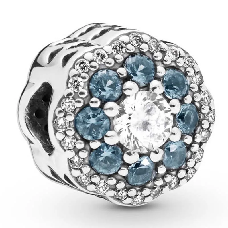 New 925 Sterling Silver Bead Charm Blue Sparkle Flower Radiant Heart With Crystal Beads Fit Pandora Bracelet Bangle Diy Jewelry
New 925 Sterling Silver Bead Charm Blue Sparkle Flower Radiant Heart With Crystal Beads Fit Pandora Bracelet Bangle Diy Jewelry