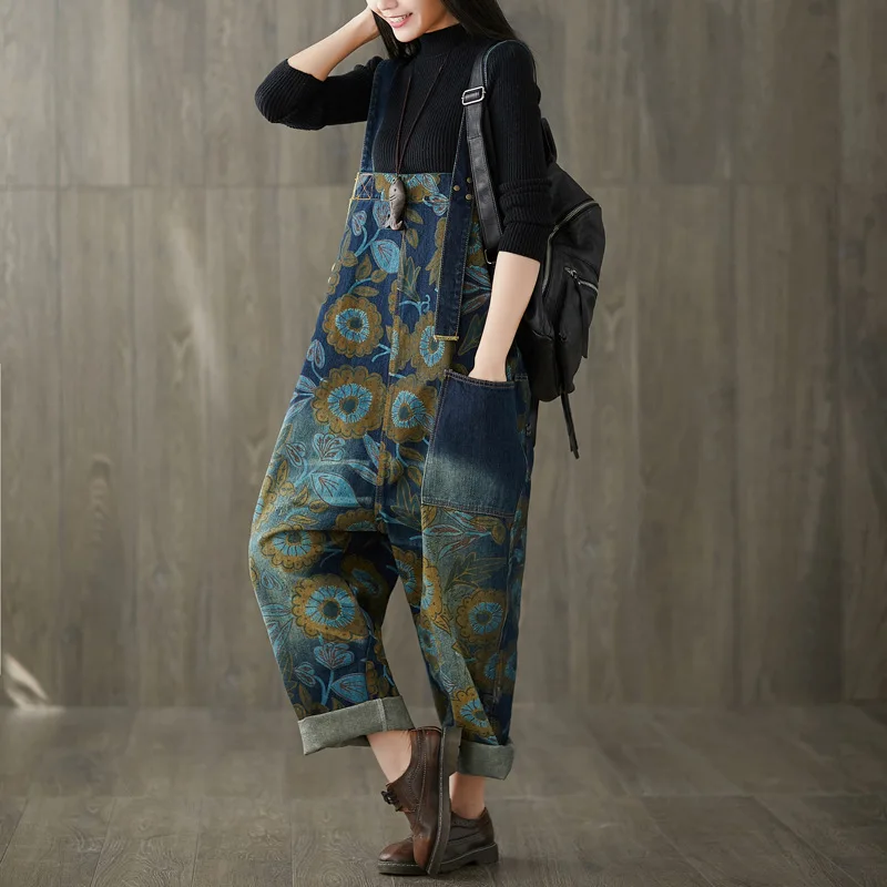 Plus Size Jeans for Women Casual 2019 Spring Summer Cotton Denim Rompers Womens Jumpsuit Korean Print Overalls Loose Jean Femme
Plus Size Jeans for Women Casual 2019 Spring Summer Cotton Denim Rompers Womens Jumpsuit Korean Print Overalls Loose Jean Femme