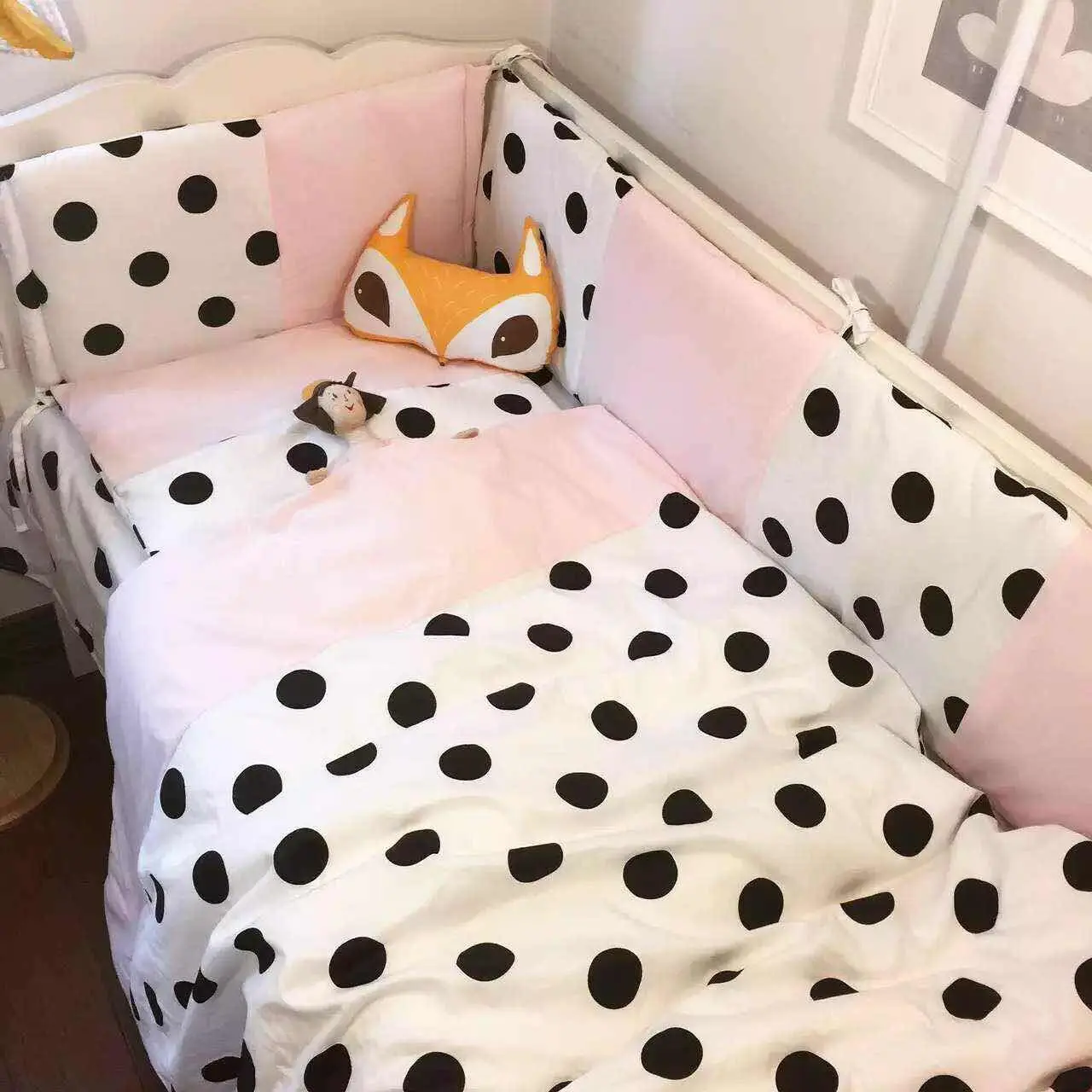 3cps/set 100% cotton Hot baby Bedding set include pillowcase flat sheet quilt cover pink blue and Polka Dot 3cps/set 100% cotton Hot baby Bedding set include pillowcase flat sheet quilt cover pink blue and Polka Dot<br><br>Aliexpress