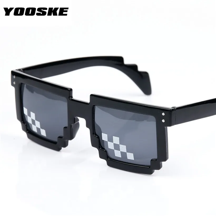 YOOSKE Deal With It Glasses 8 bits Mosaic Pixel Sunglasses Men Women Party Eyewear Dealwithit thug life Popular Around the World
YOOSKE Deal With It Glasses 8 bits Mosaic Pixel Sunglasses Men Women Party Eyewear Dealwithit thug life Popular Around the World