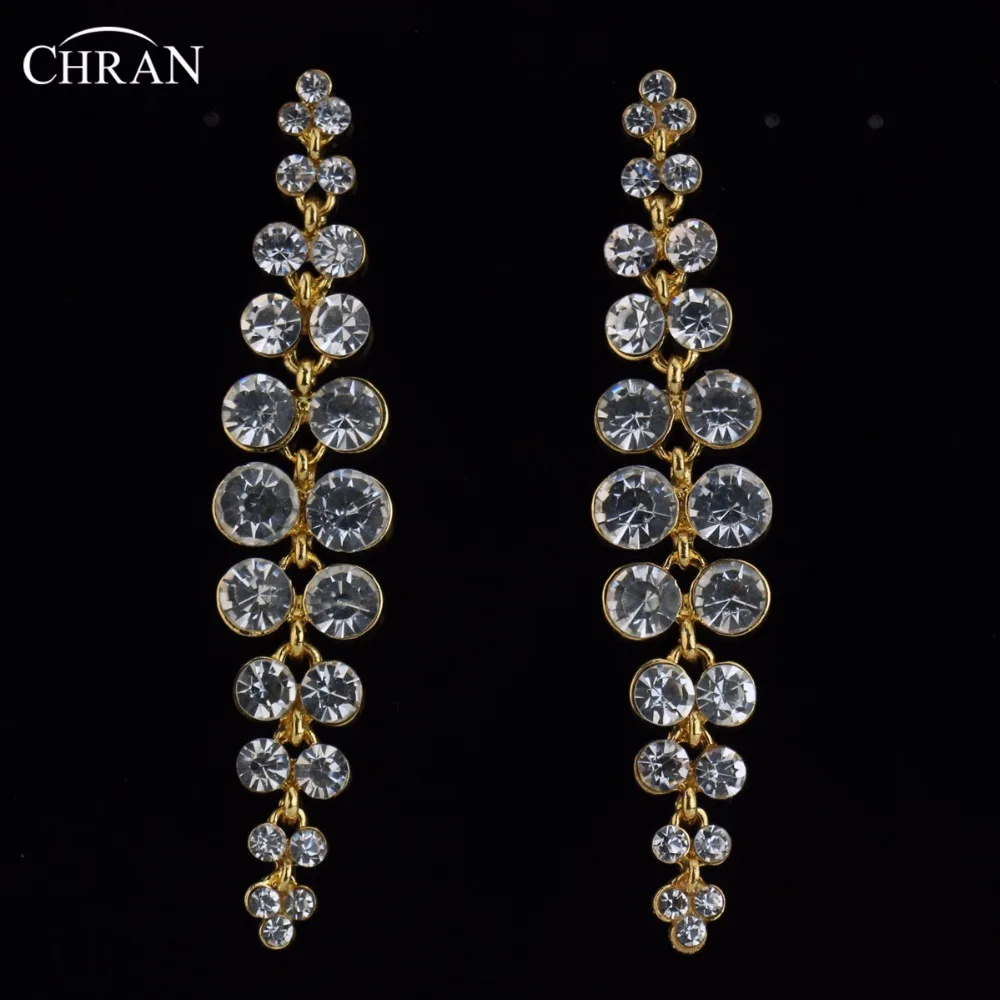 CHRAN Gold Silver Color Shining Crystal Long Dangle Earrings for Women Lovely Costume Earrings Jewelry Accessories
CHRAN Gold Silver Color Shining Crystal Long Dangle Earrings for Women Lovely Costume Earrings Jewelry Accessories