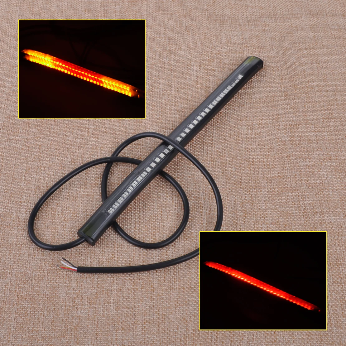 CITALL Motorcycle 48 LED Soft Flexible Rear Tail Brake Stop Turn Signal SMD Lamp Light Strip for Harley Suzuki Yamaha Bobber ATV
CITALL Motorcycle 48 LED Soft Flexible Rear Tail Brake Stop Turn Signal SMD Lamp Light Strip for Harley Suzuki Yamaha Bobber ATV