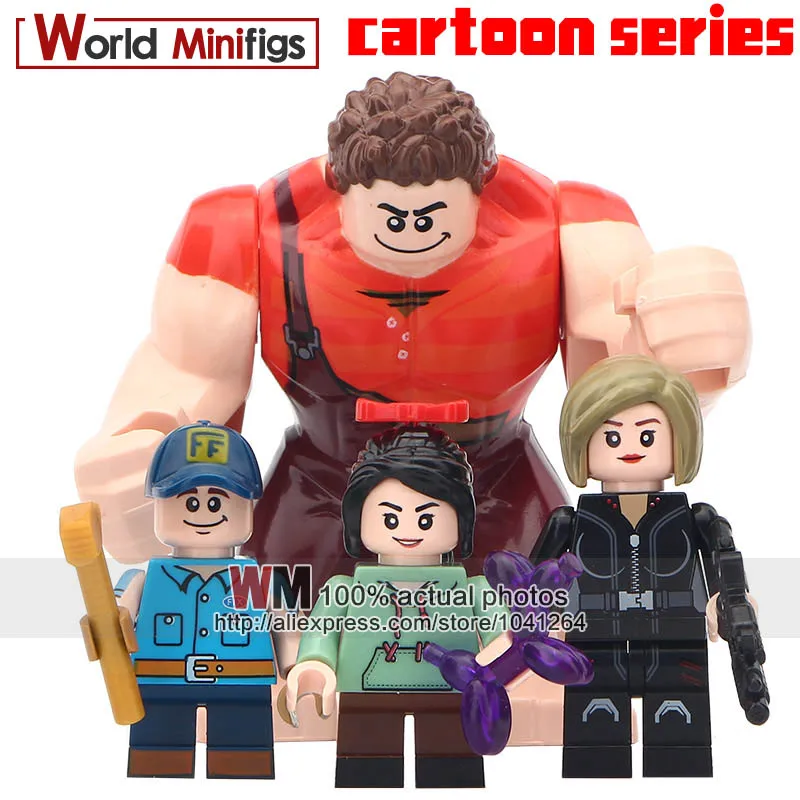 4PCS/LOT Breaks the Internet Wreck-It Ralph Vanellope Von Schweetz Fix-It Felix Calhoun Blocks Toys Xmas Gift Cartoon Movie
4PCS/LOT Breaks the Internet Wreck-It Ralph Vanellope Von Schweetz Fix-It Felix Calhoun Blocks Toys Xmas Gift Cartoon Movie