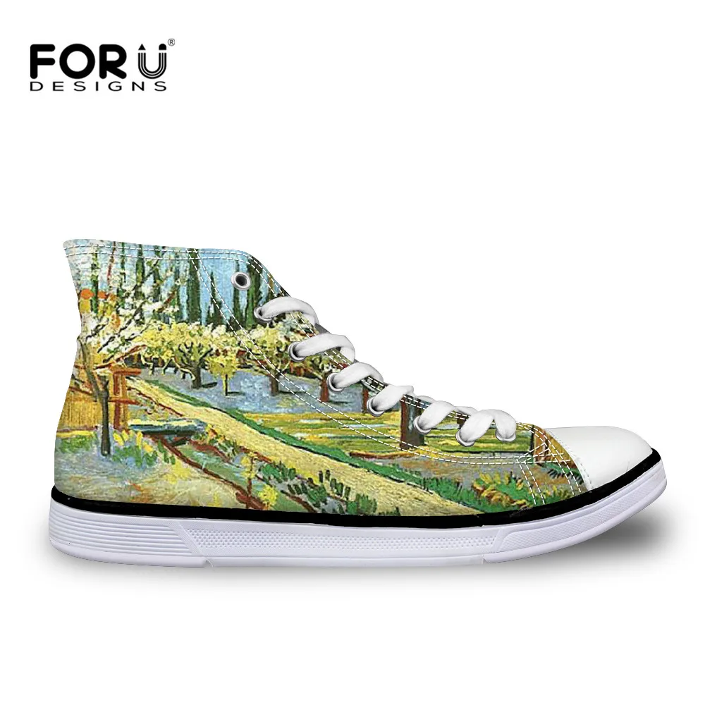 FORUDESIGNS Spring Summer Scenery Print Women High Top Canvas Shoes Casual Vulcanize Flat Shoes Female Lacing Shoe Zapatos Mujer
FORUDESIGNS Spring Summer Scenery Print Women High Top Canvas Shoes Casual Vulcanize Flat Shoes Female Lacing Shoe Zapatos Mujer